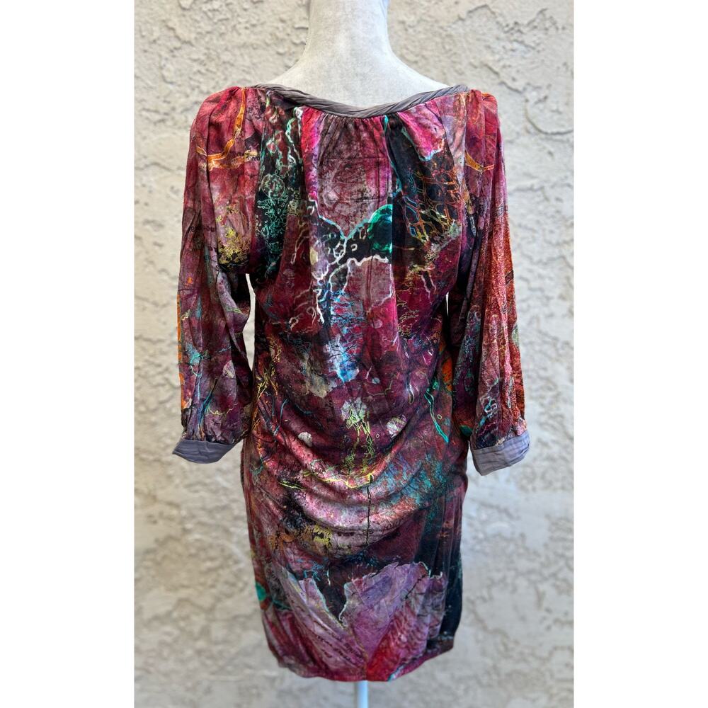 Desigual Multicolor Abstract Print Tunic Dress Si… - image 3